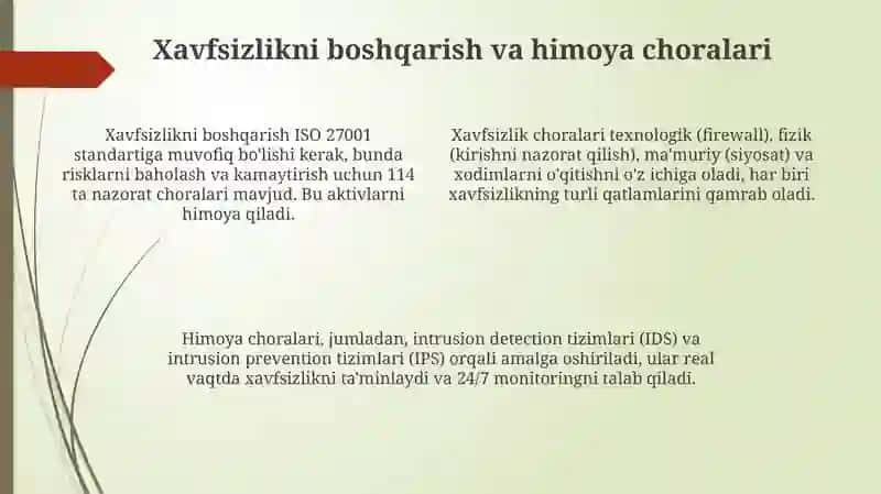 Axborot xavfsizligini ta'minlash 4