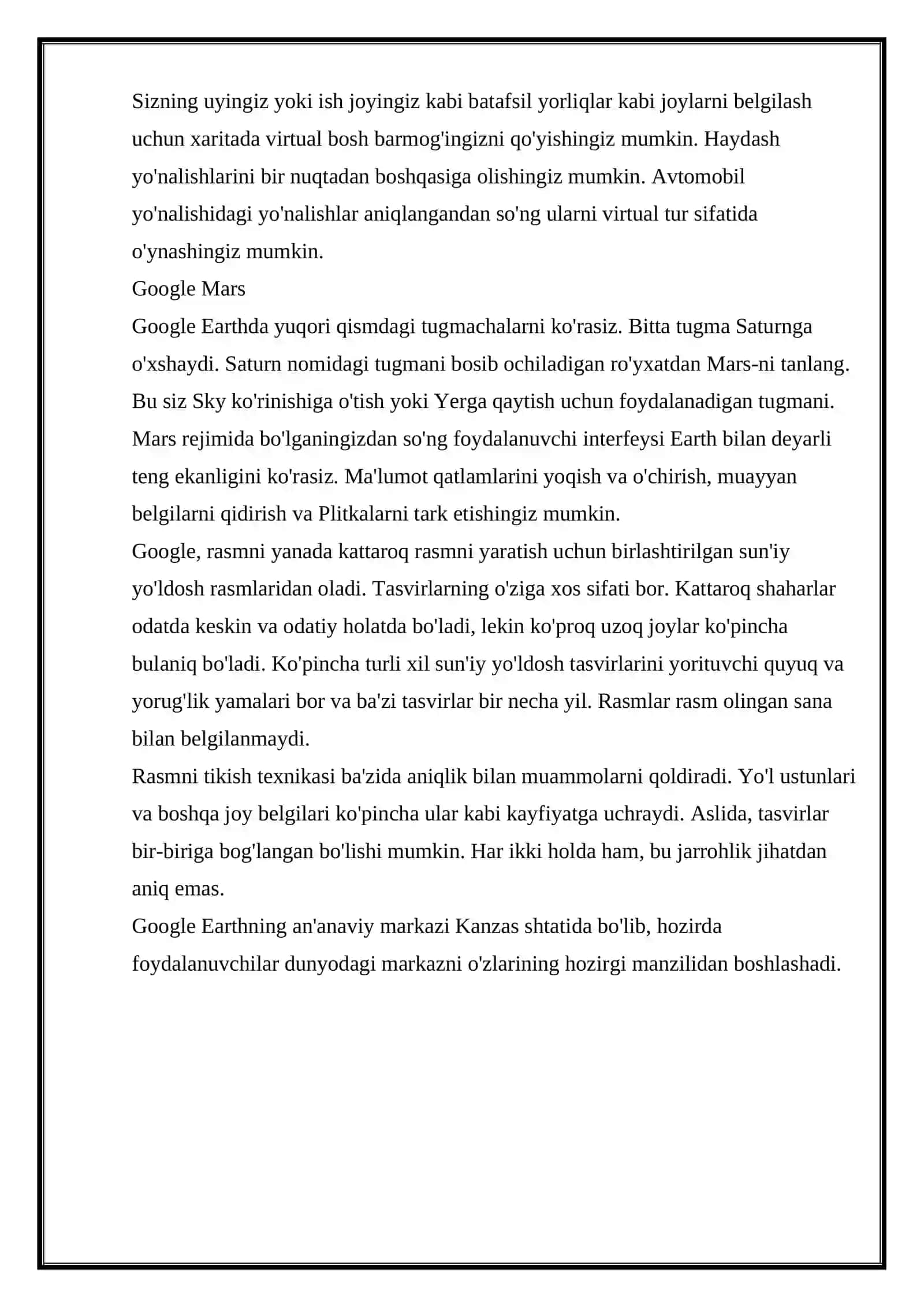 Suniy yo’ldosh tasvirlarini vektorizatsiyalash, turli ochiq mandalardan ma’lumotlarni yuklab olish, xarita maketini yaratish algoritmi va uning elementlarini yaratish,  Semi-automatic classification plagini bilan ishlash. 4