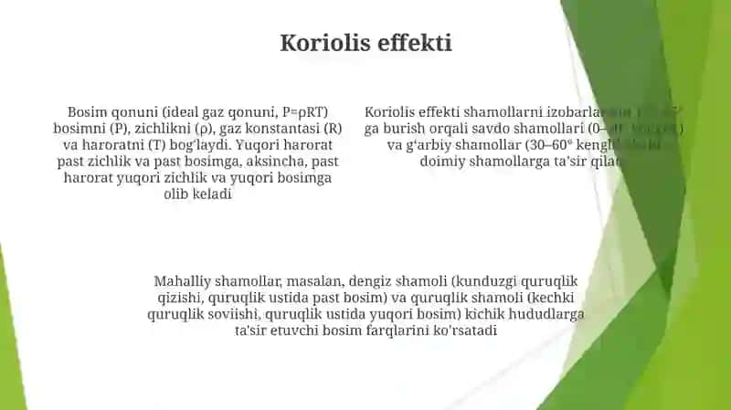 Doimiy va mahalliy shamollar 4