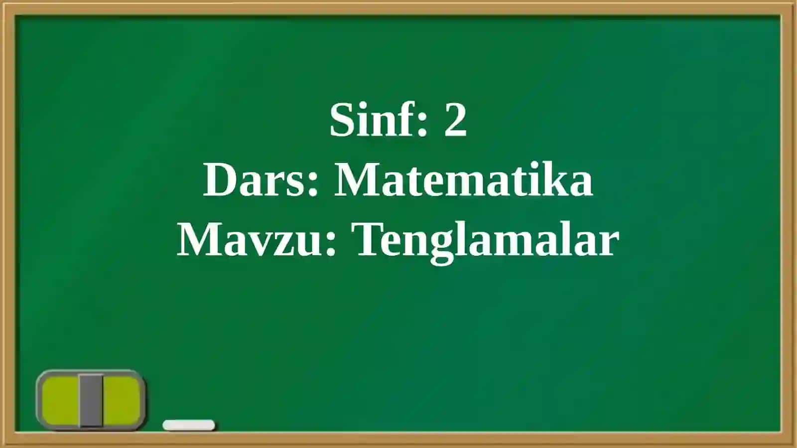 Darsshiori - Tenglamalar 4