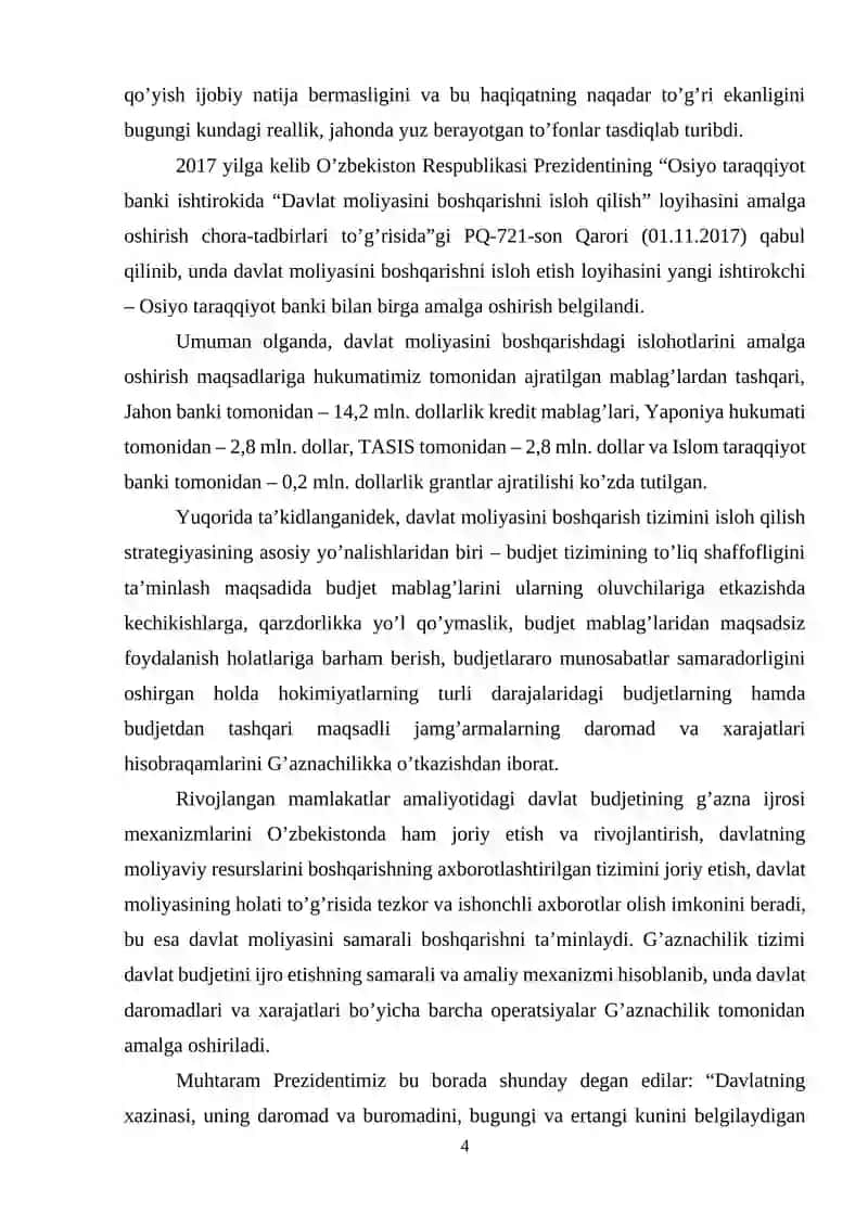 Davlat moliyasini boshqarish masalalari 4
