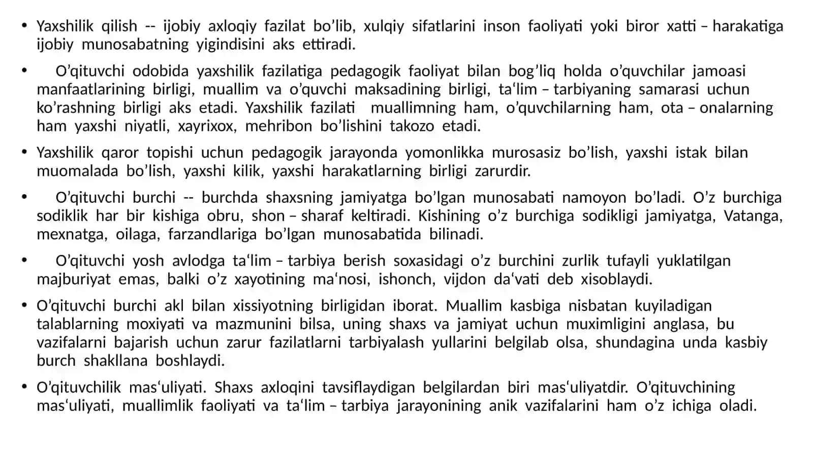 Pedagogik nazokat va odobaxloq 4