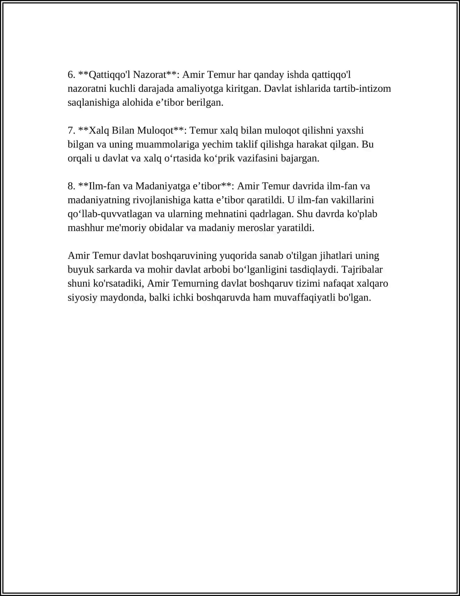 AMIR TEMUR BUYUK DAVLAT ARBOBI 4
