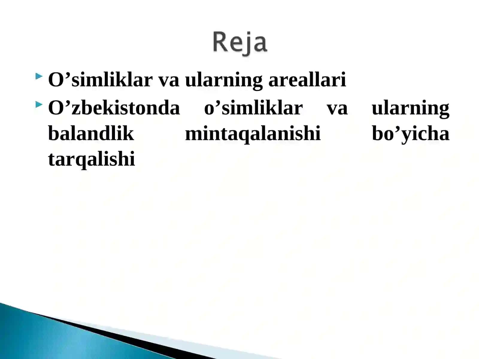 O'simliklar geografiyasi 4