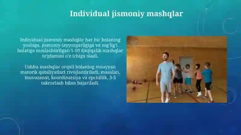 Sport o'yinlari elementlari 4