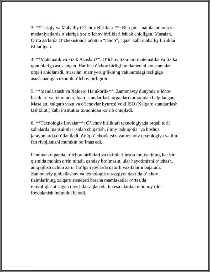 METROLOGIYA VA STANDARTLASHTIRISH 4