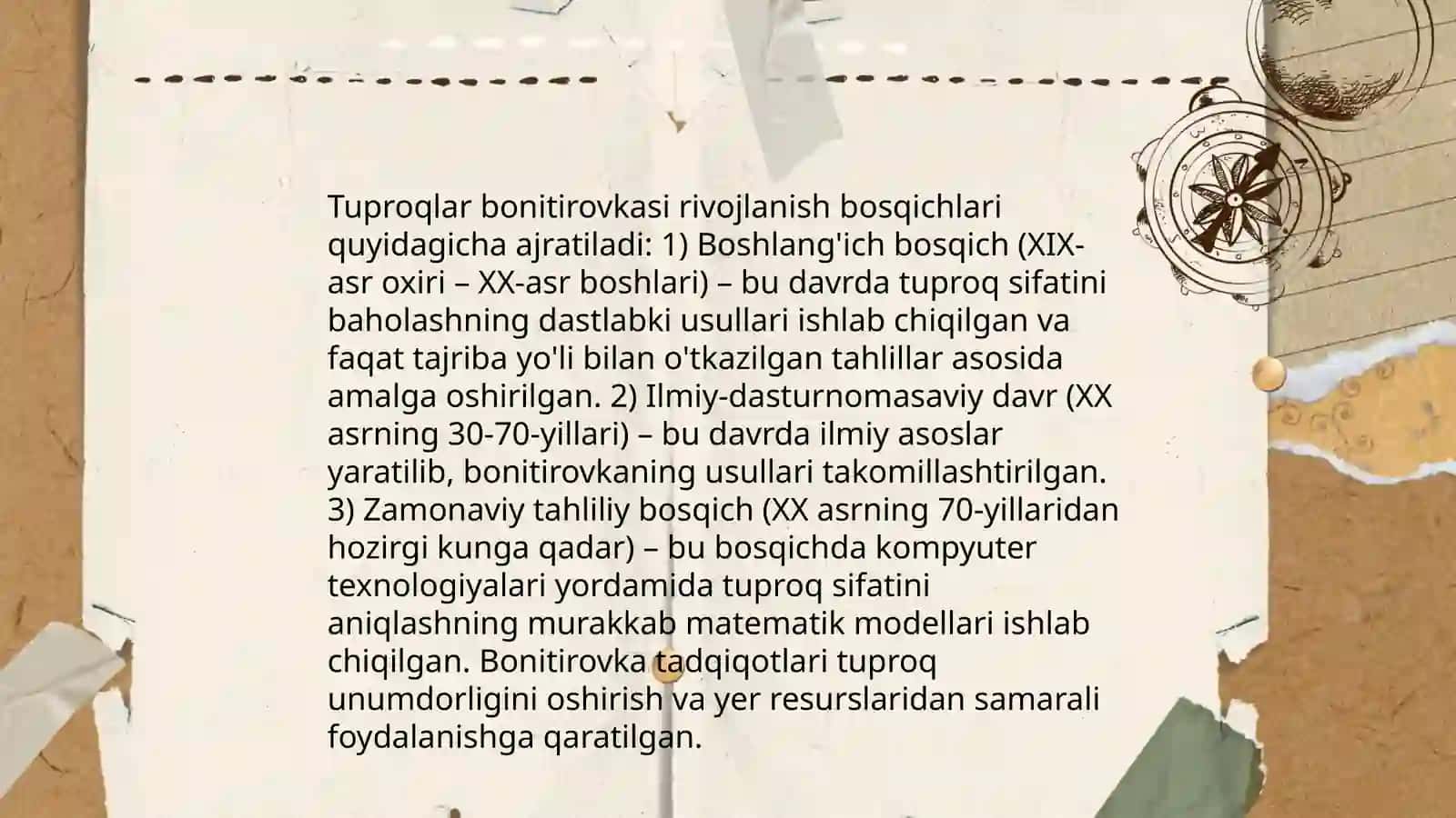 Tuproqlar bonitirovkasi tarixi 4