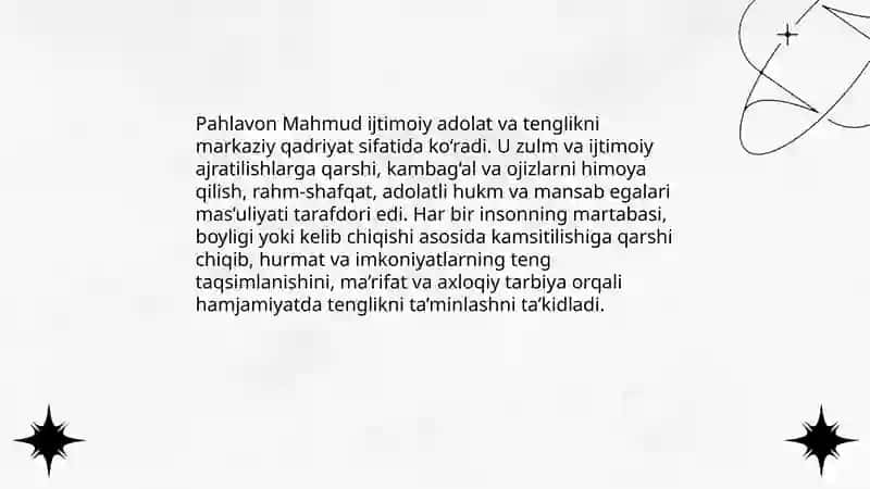 Pahlavon Mahmudlarning ijtimoiy-axloqiy va komil inson haqidagi qarashlari 4