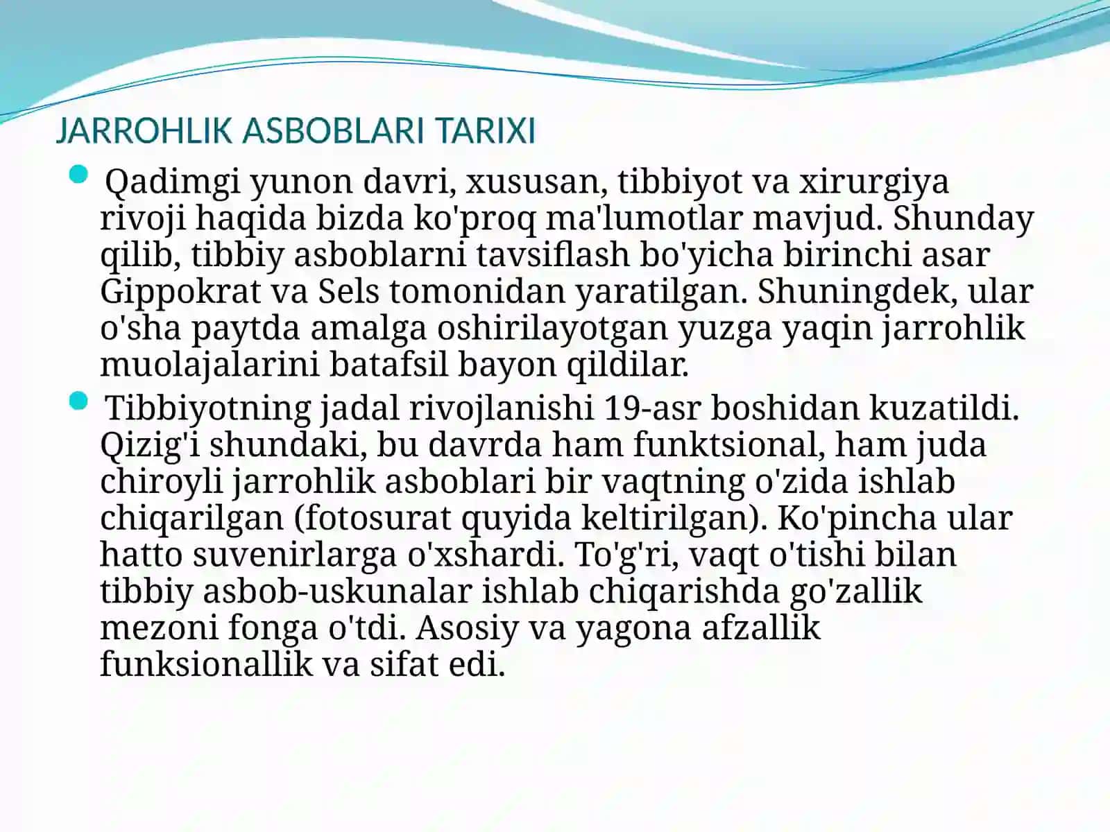 Zamonaviy xirurgik asboblar 4