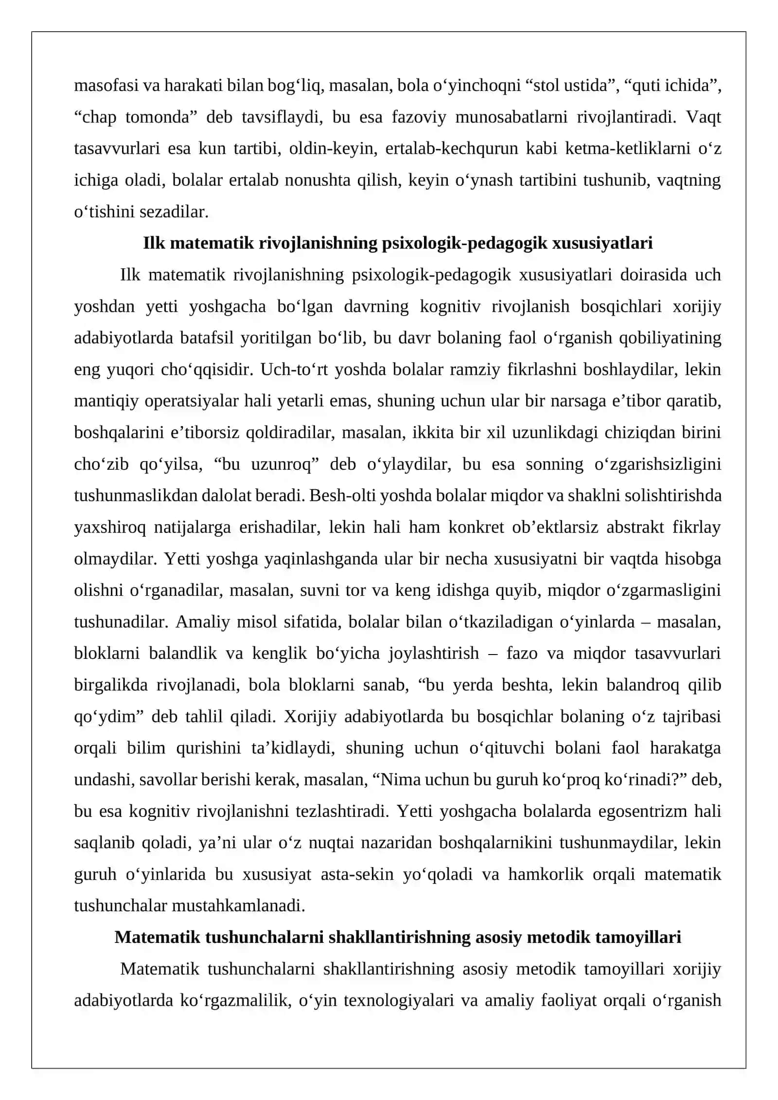 Matematika tushunchalarini shakllantirish 4