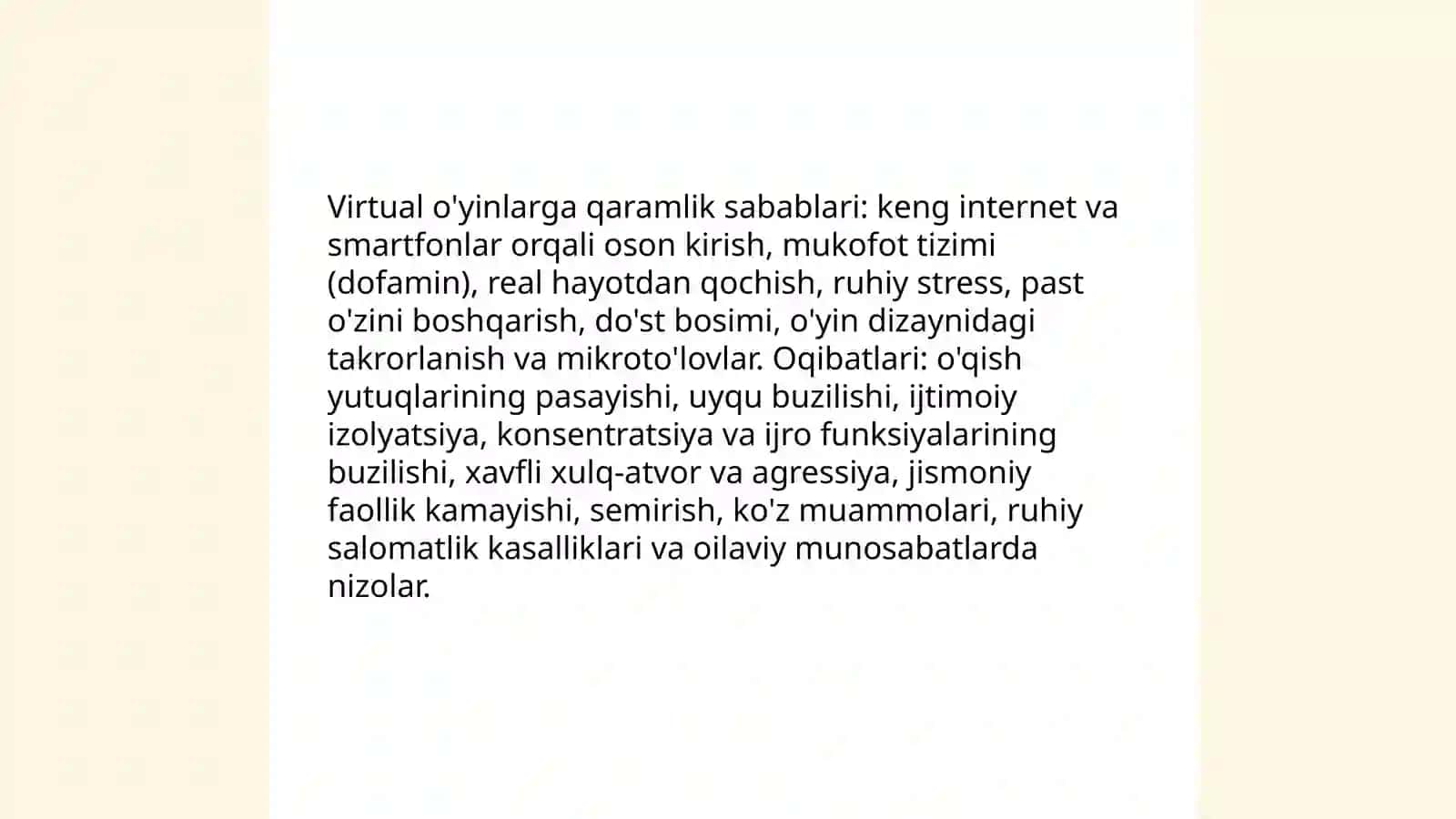 Virtual o'yinlarning yoshlar ongiga ta'siri 4
