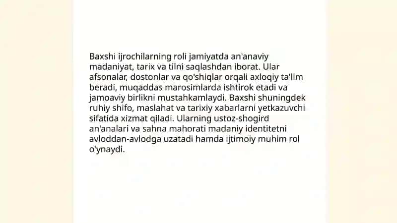 Baxshichilik san'ati 4