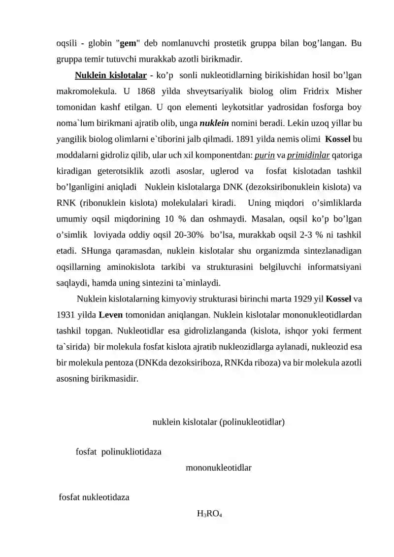 Murakkab oqsillar 4
