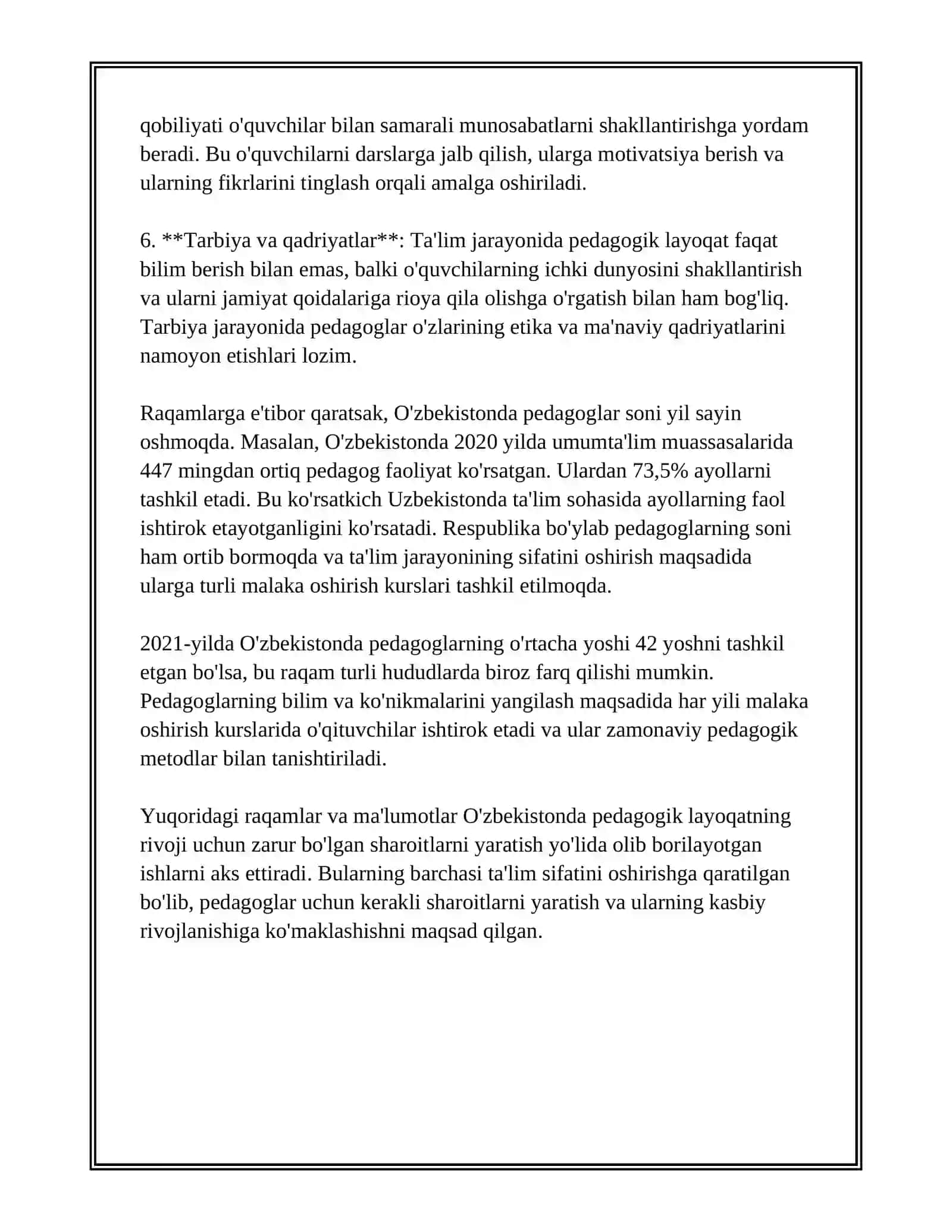 MUSTAQIL ISH - PEDAGOGIK TAKT VA PEDAGOGIK ETIKA 4