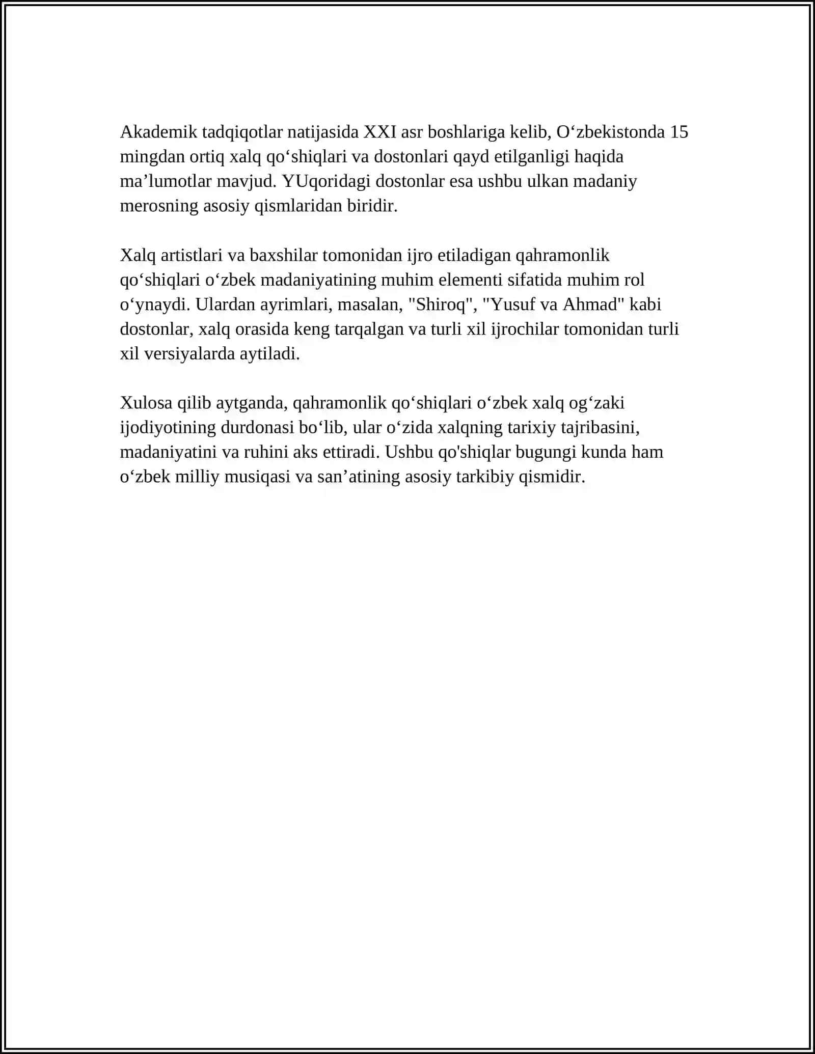 Qahramonlik qo'shiqlari 4
