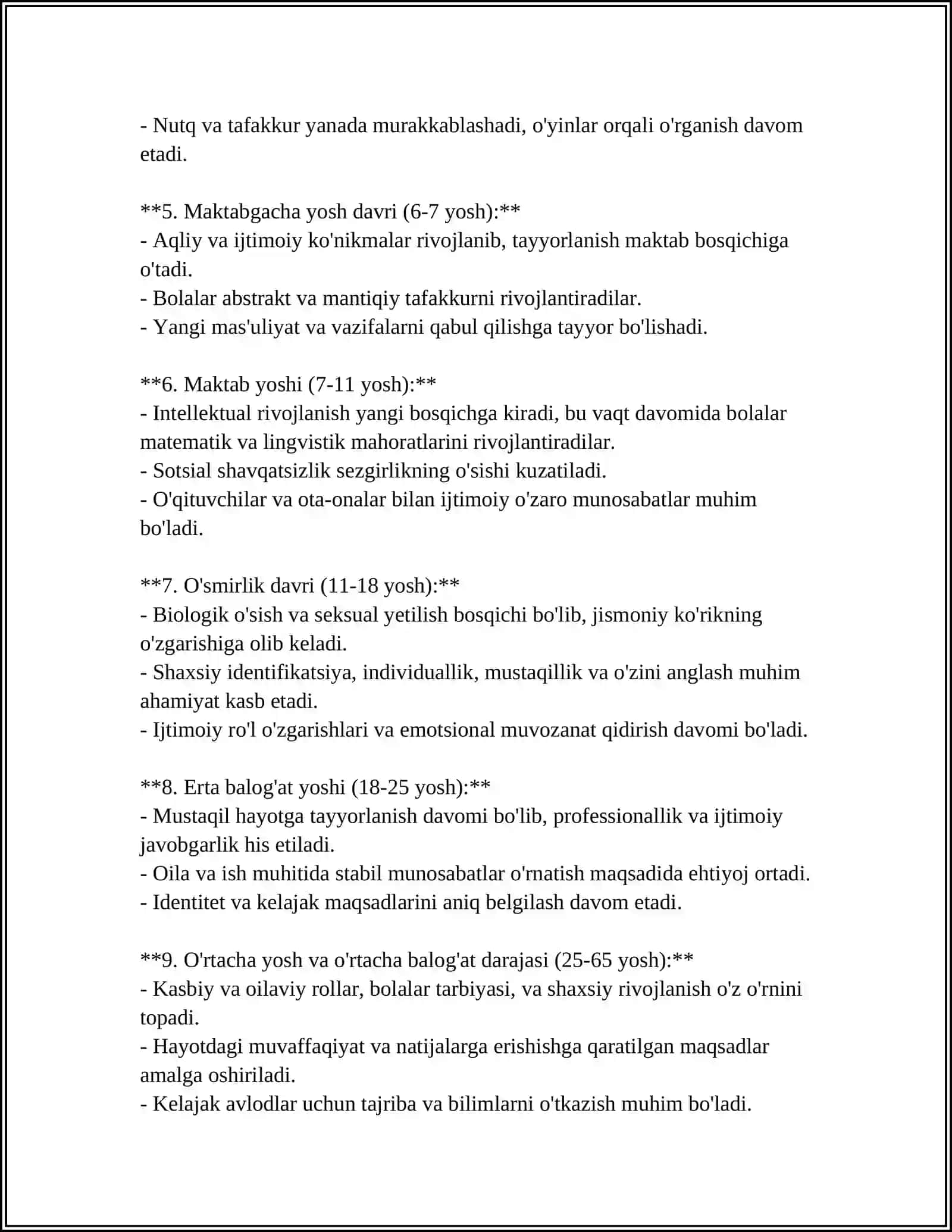 INSON PSIXIKASI ONTOGENEZDA 4