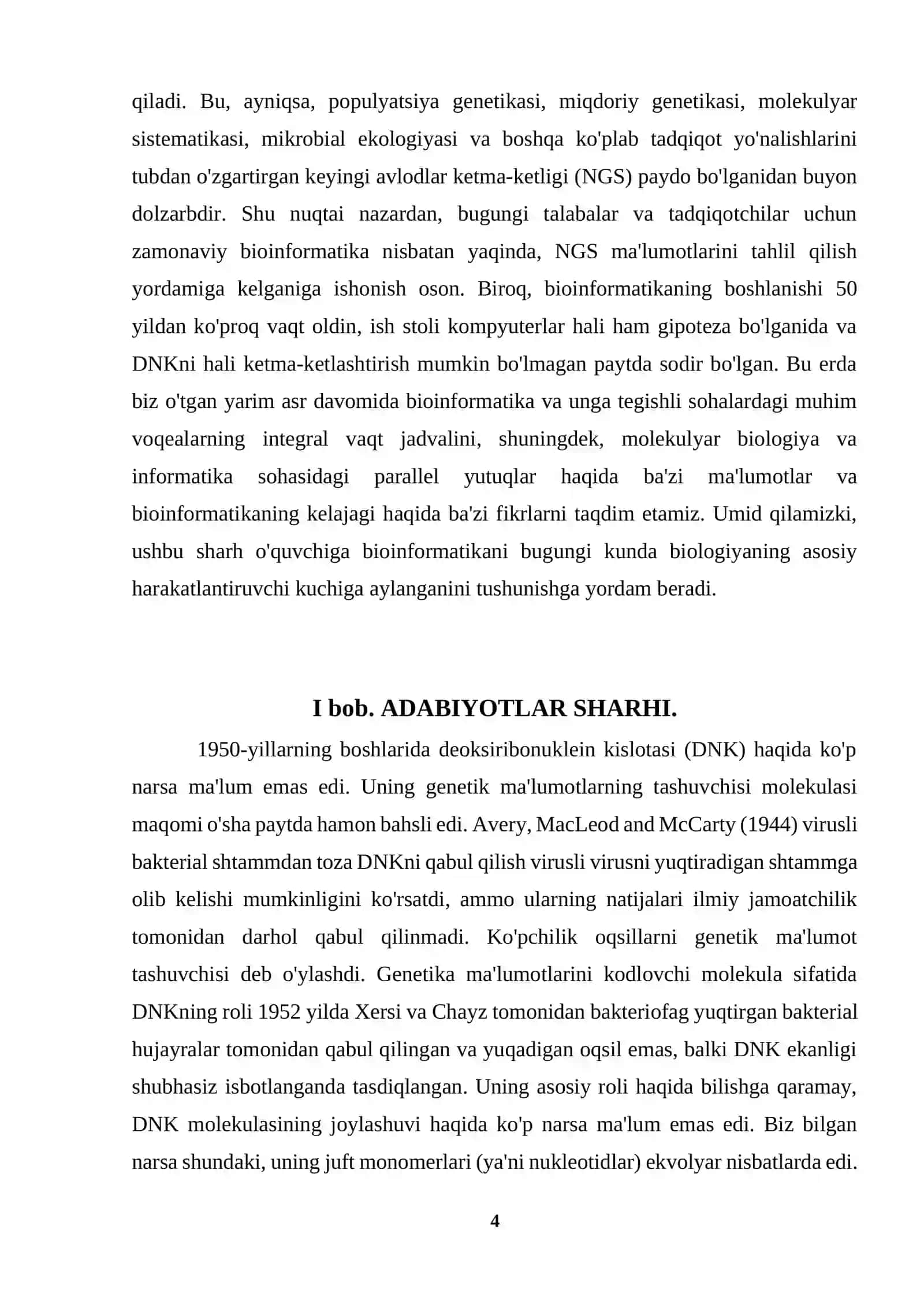 Genomikani o’rganishda bioinformatikaning ro’li 4