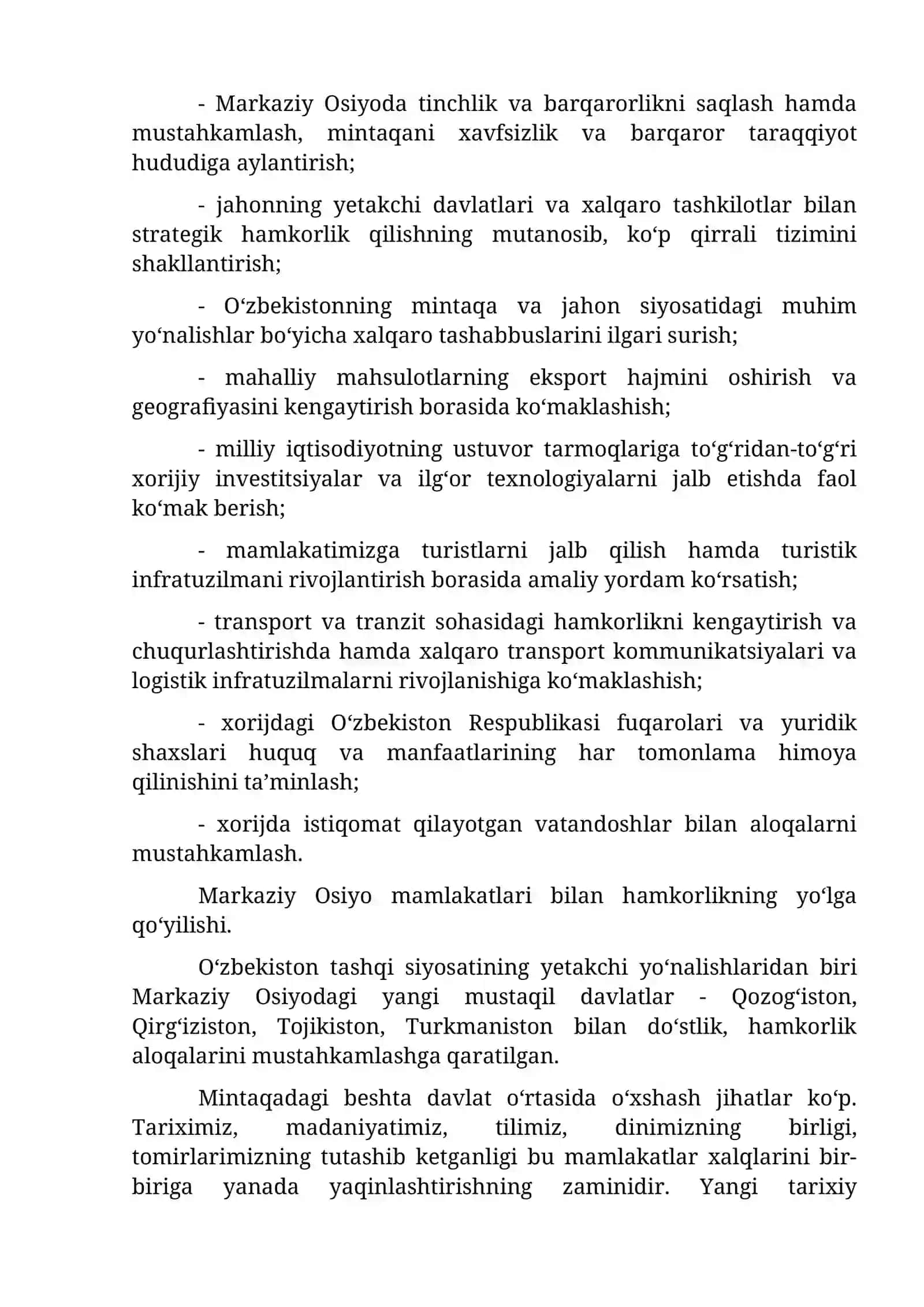 13-mavzu. O‘zbekiston va jahon hamjamiyati 4