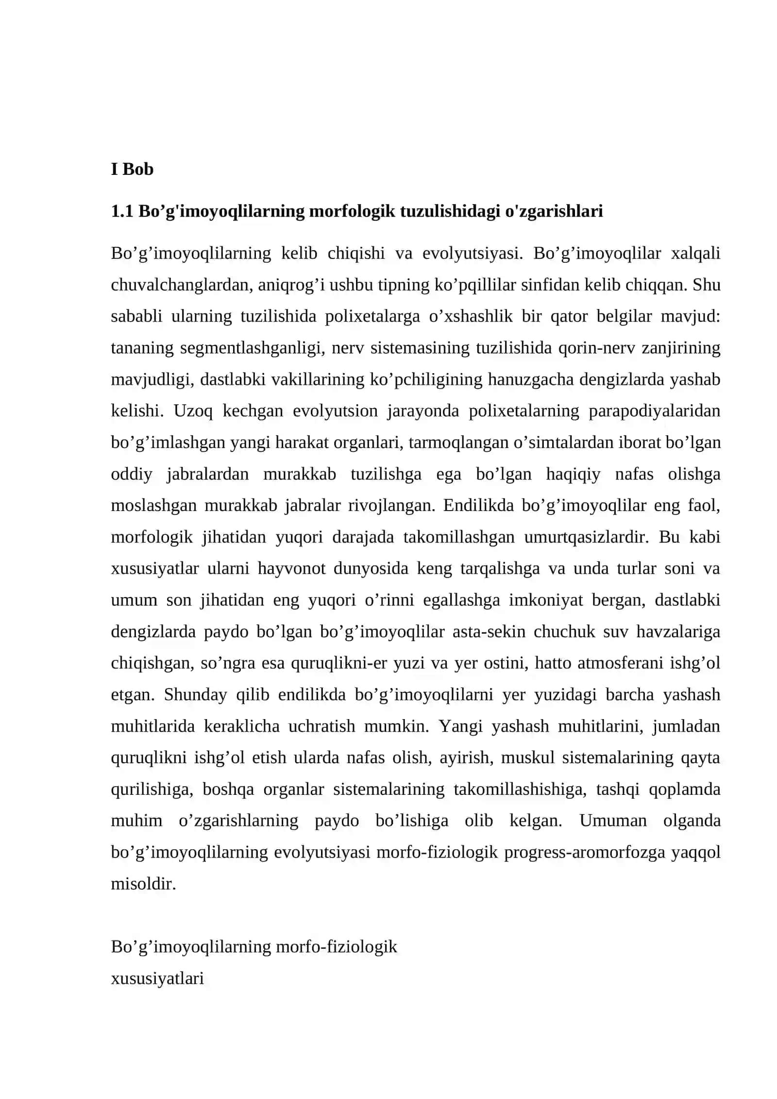 Bo'g'imoyoqlilarning Keng Tarqalish Sabablari 4