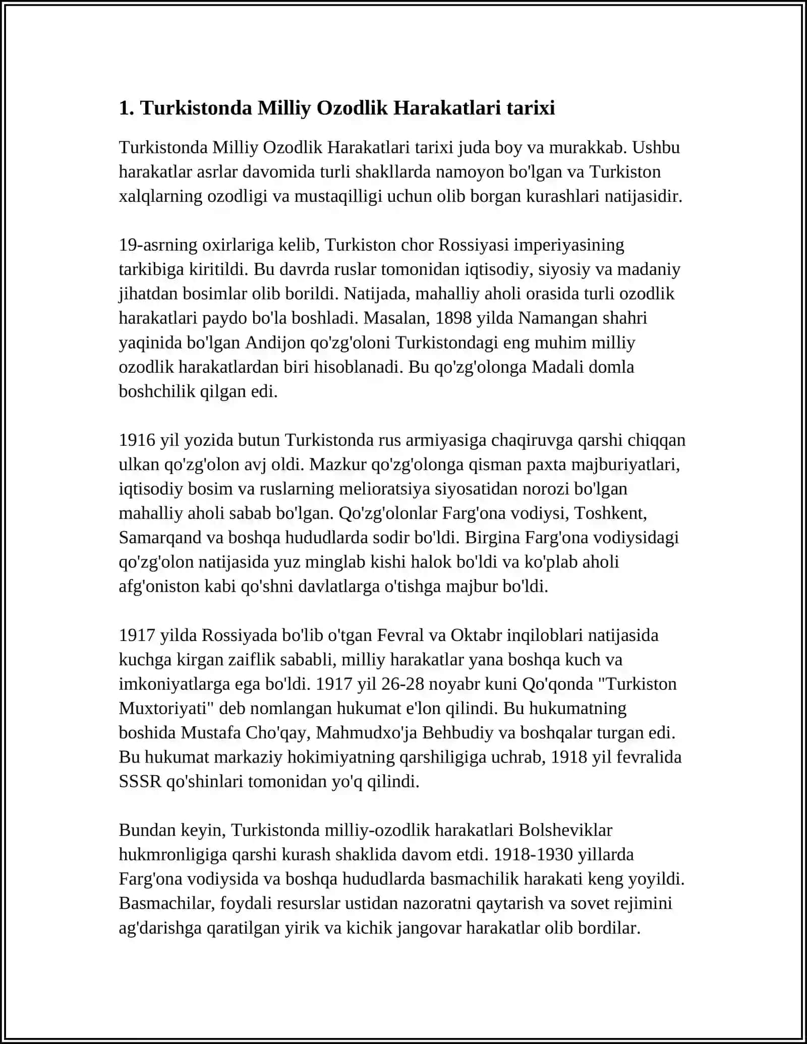 Turkistonda Milliy Ozodlik Harakatlari 4