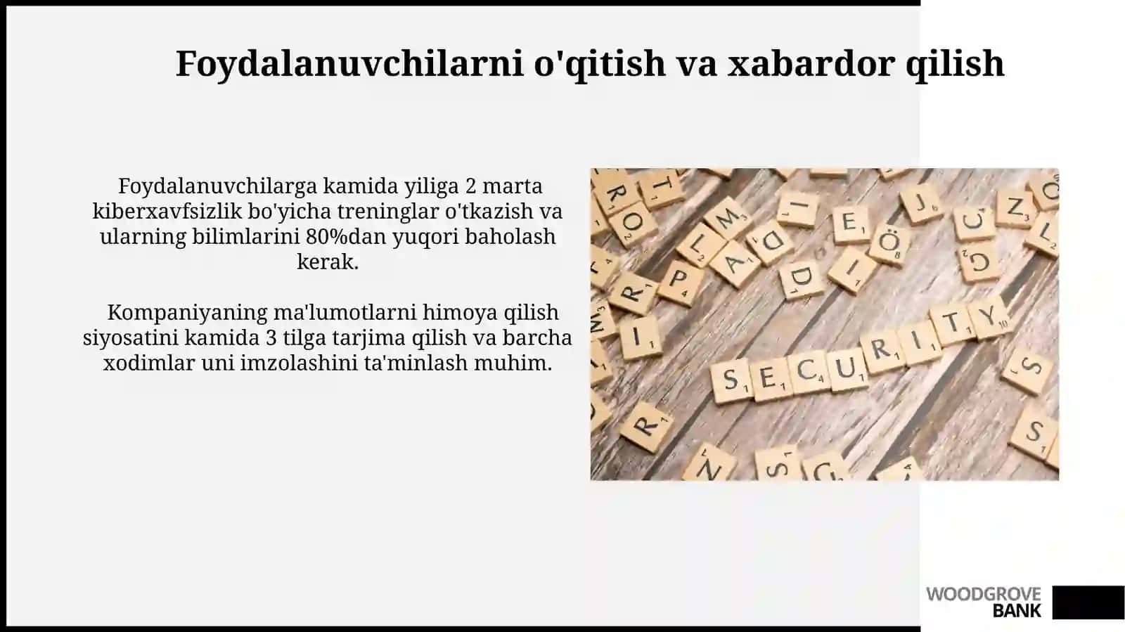 Axborot havfsizligini himoyalash usullari 4