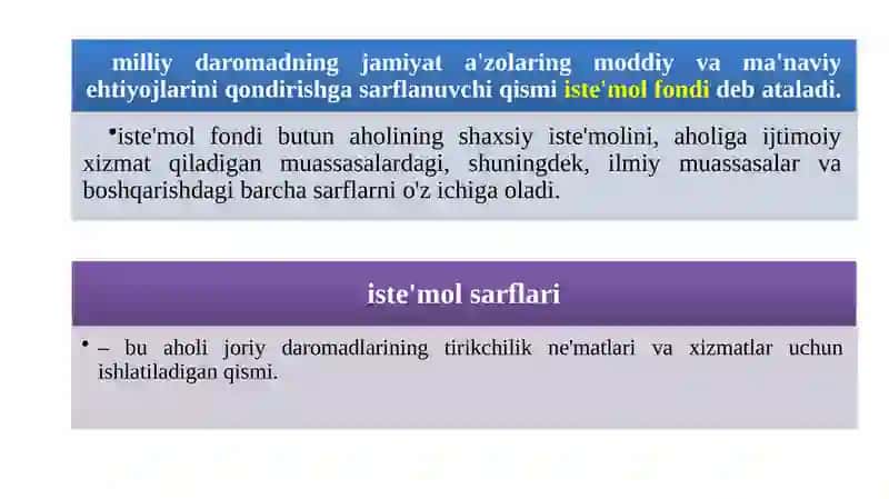 Istemol va jamgarmaning iqtisodiy mazmuni 4
