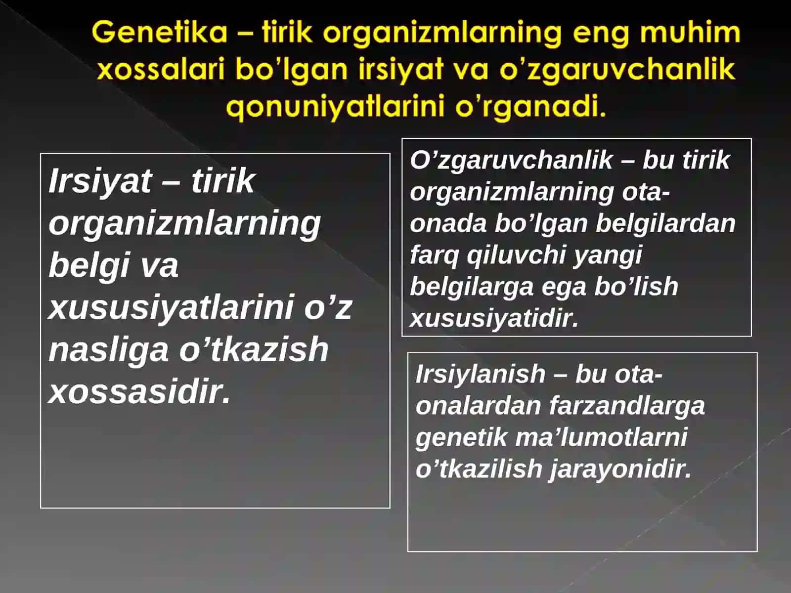 Odam genetikasi va tibbiy genetika 4