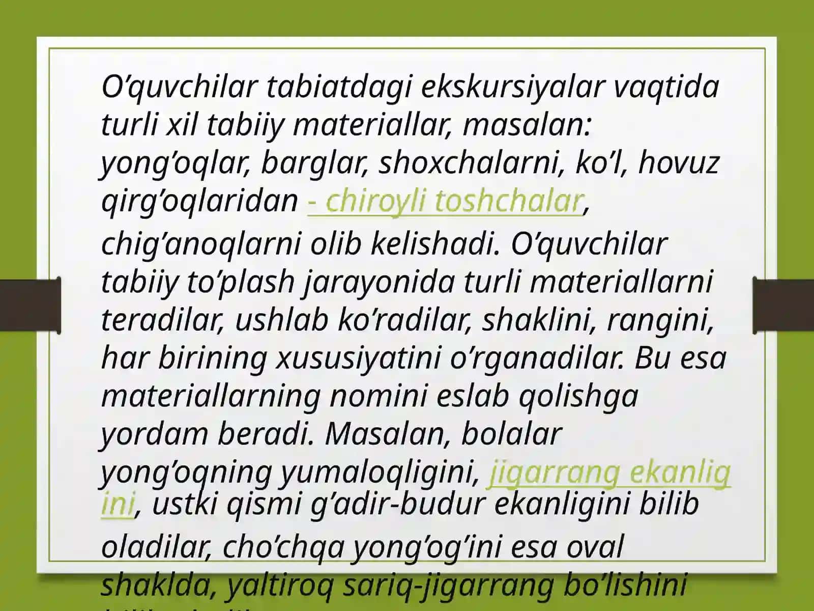 Tabiiy materiallardan turli o'yinchoqlar yasash 4