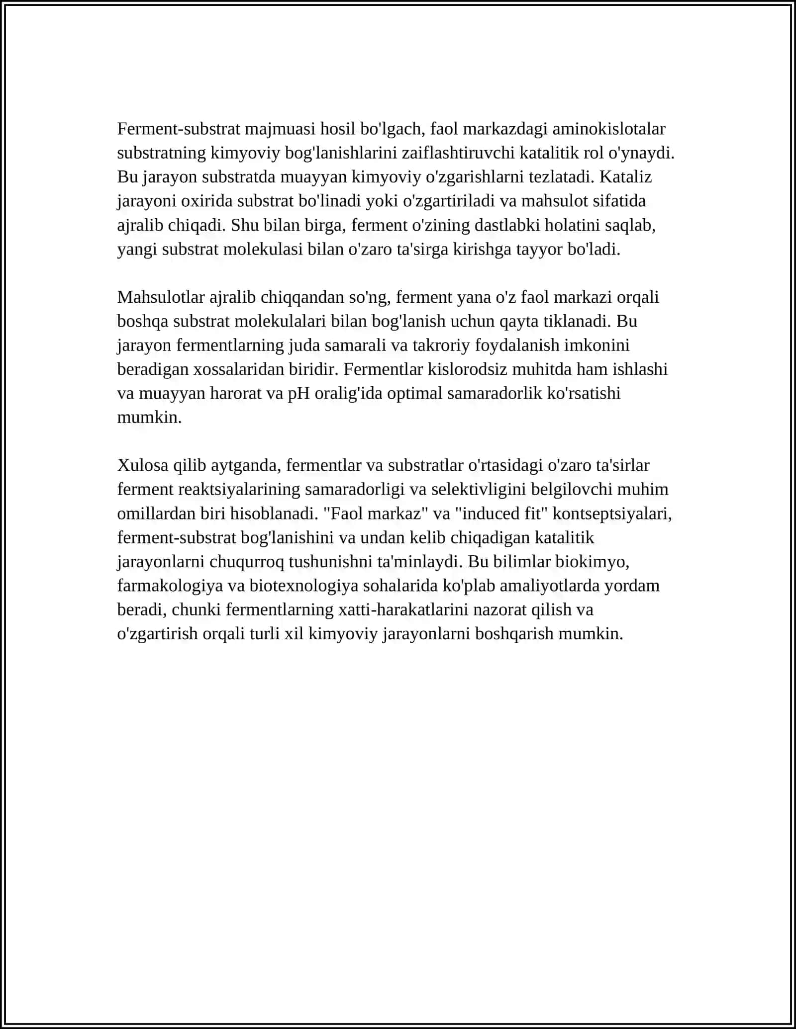 Fermentlar ishtirokida boradigan reaksiyalar 4
