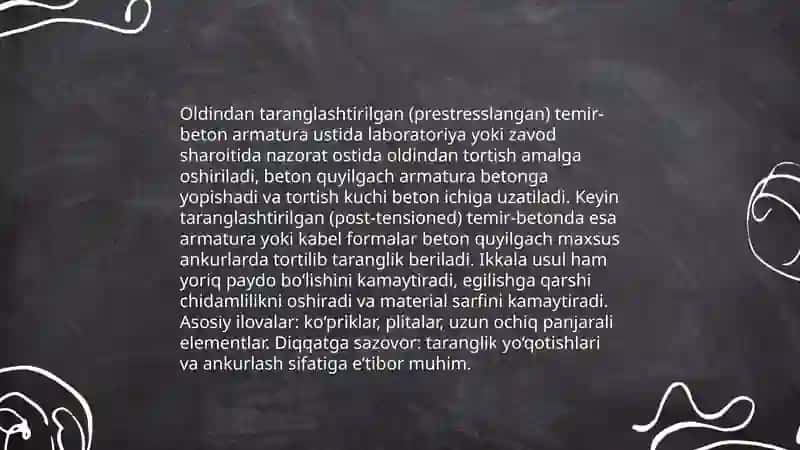 Temir-betonning turlari 4