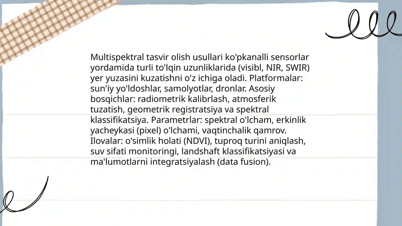 Yerni koinotdan o'rganishning optik usullari 4