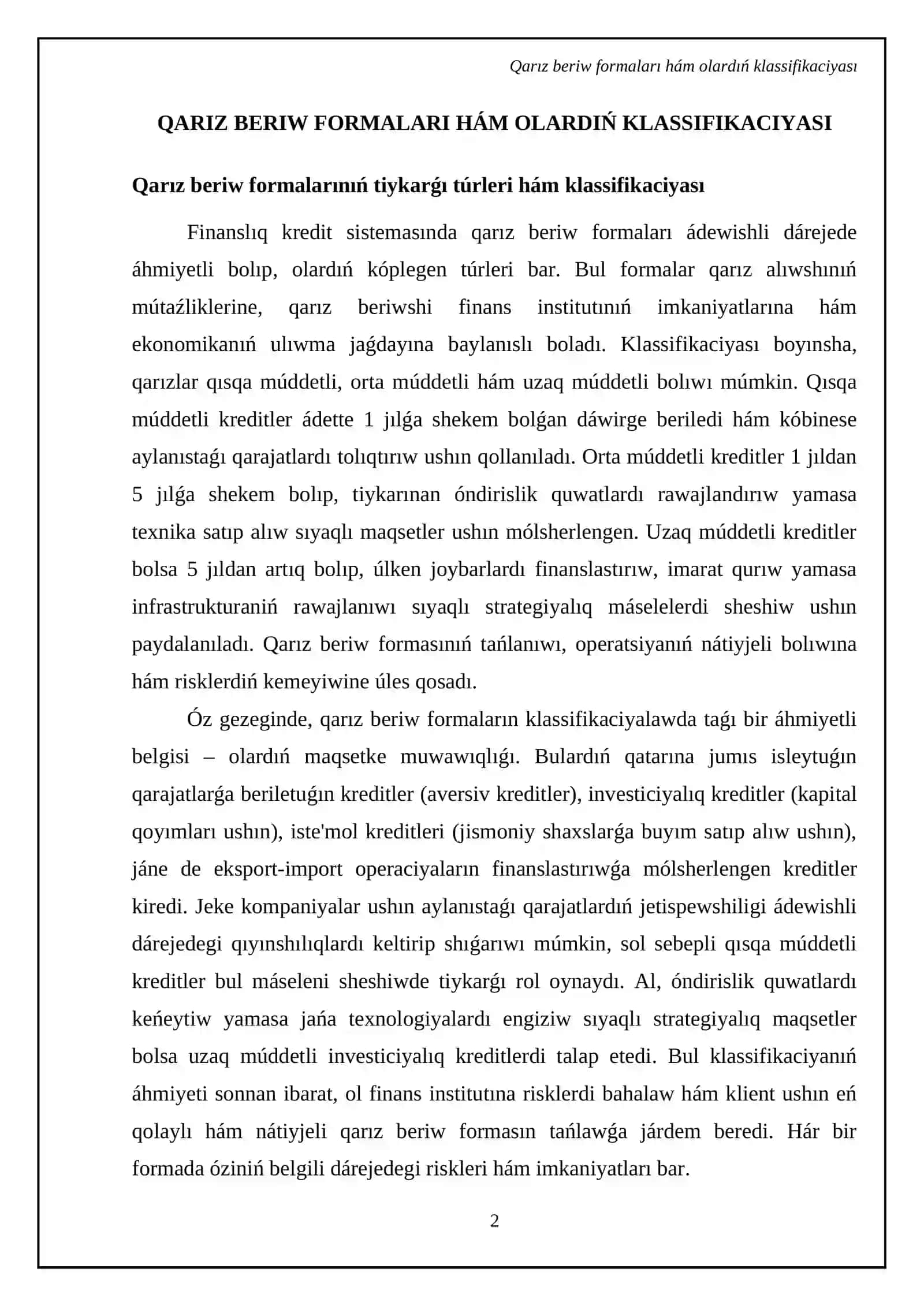 Finans krediti sistemasi 4