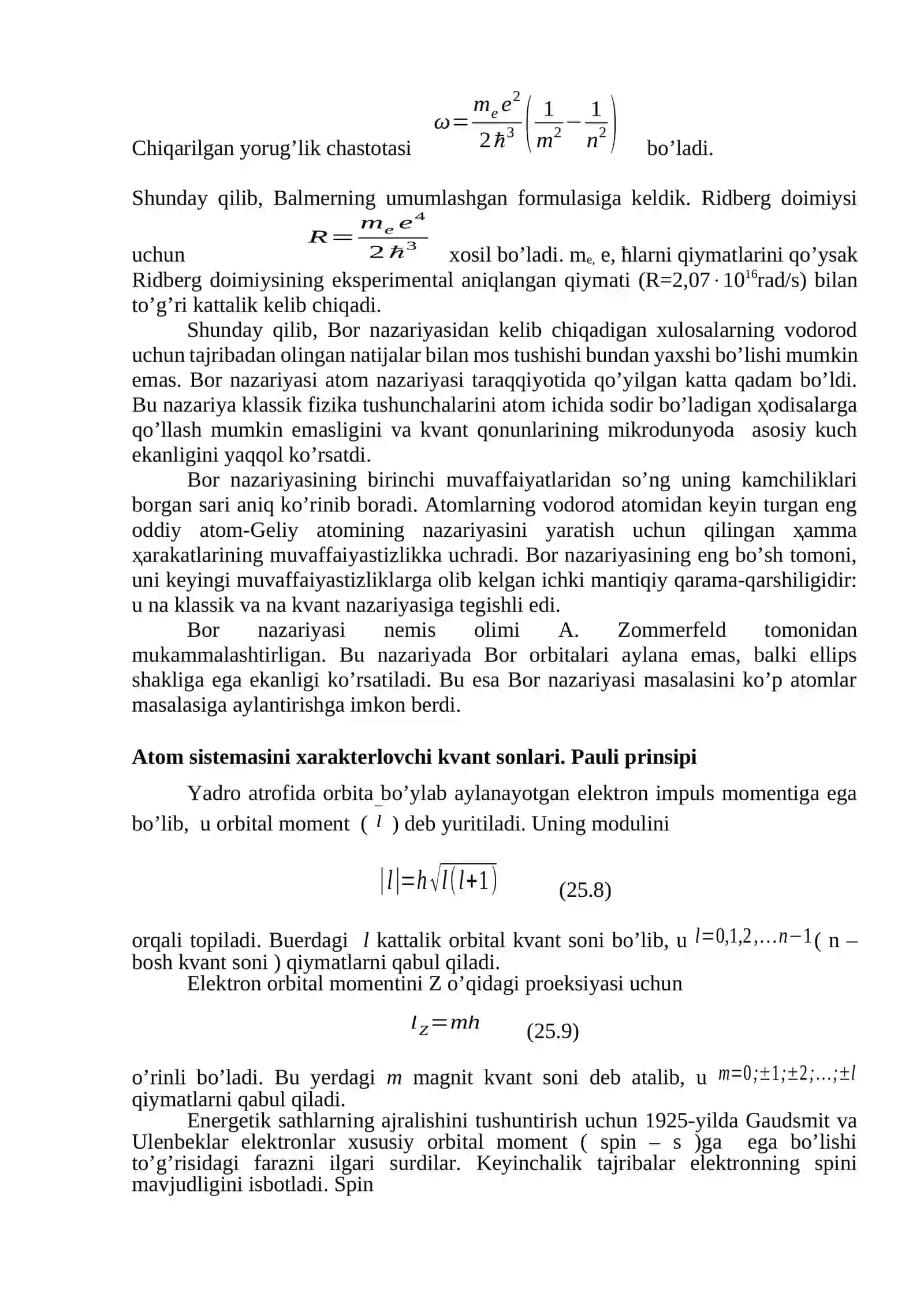 Atomning chiziqli spektrlari 4