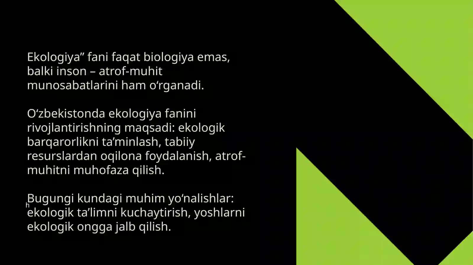 Ekologiya fanini rivozhlantirish tarixi 4
