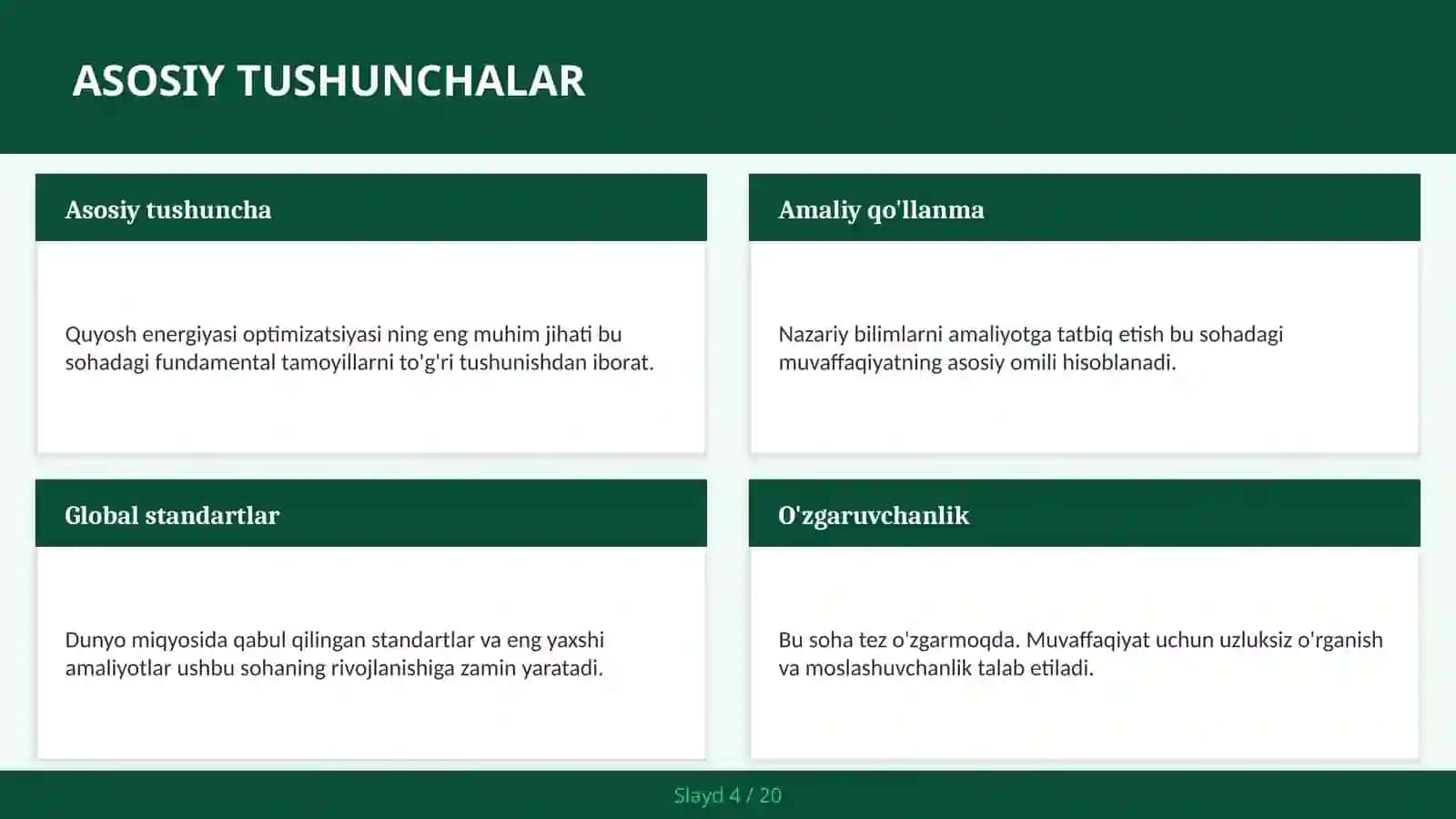 Quyosh energiyasi optimizatsiyasi 4