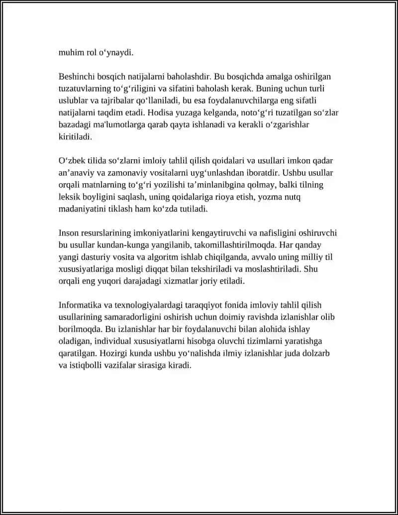 MATNLARNI IMLOVIY TAHLIL QILISH 4