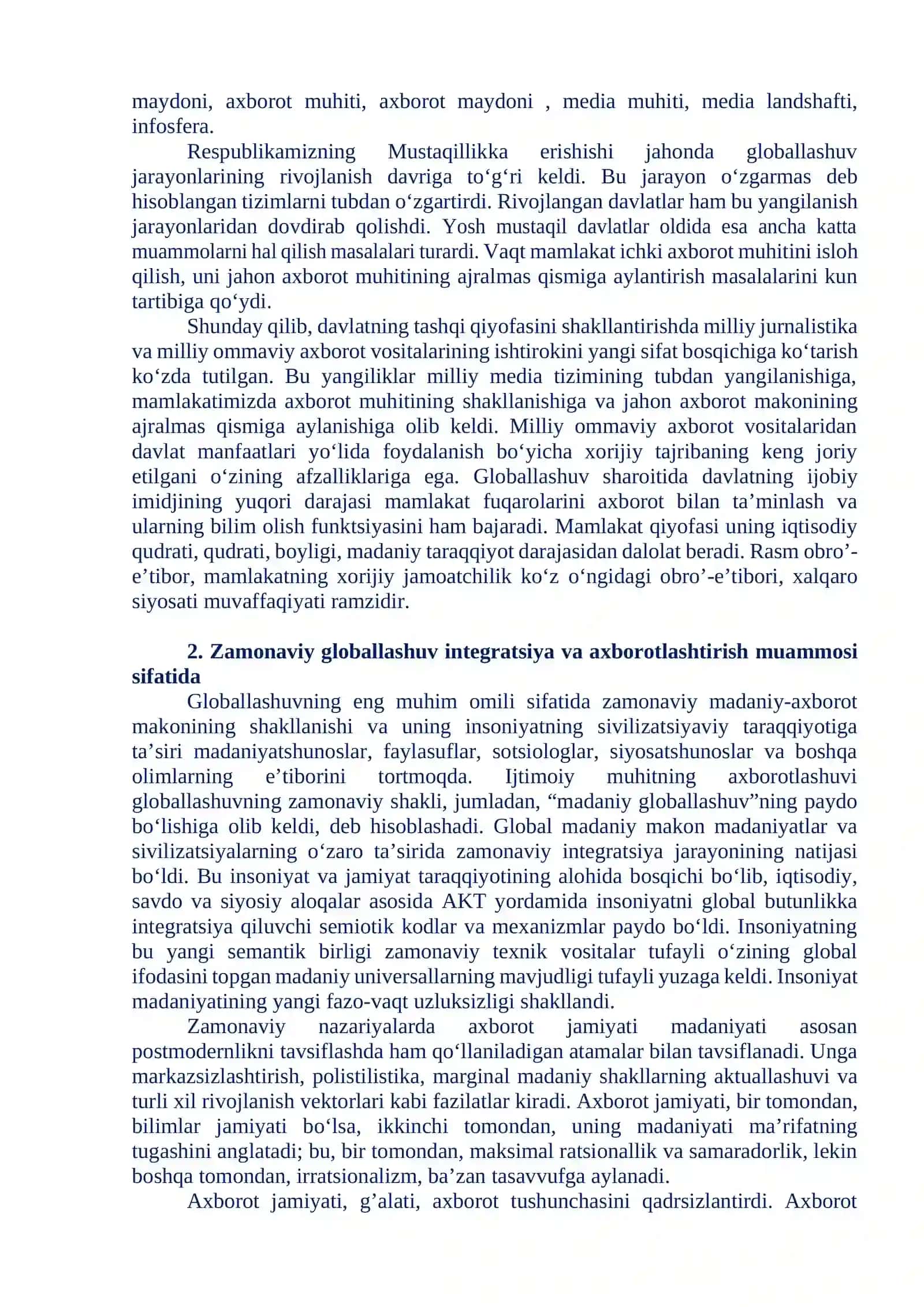 XORIJIY OAVNING MEDIA MAKONDAGI O‘RNI 4