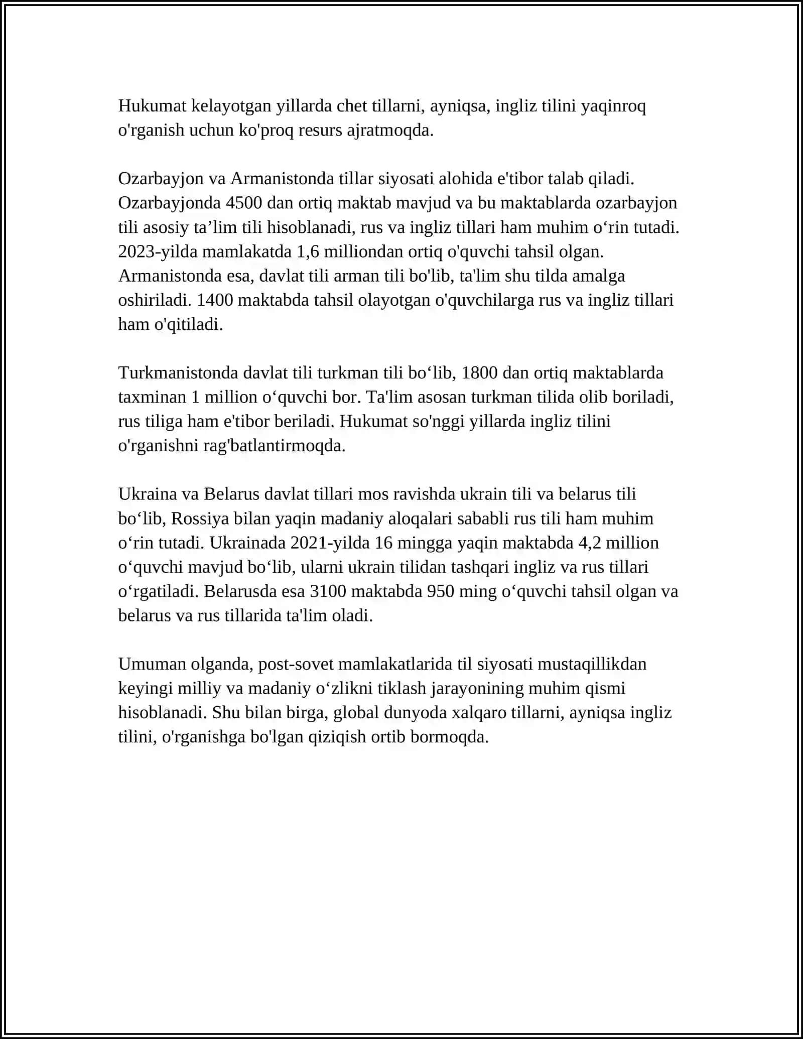 MDH DAVLATLARI VA UZOQ SHARQDA TIL OʻQITISH 4