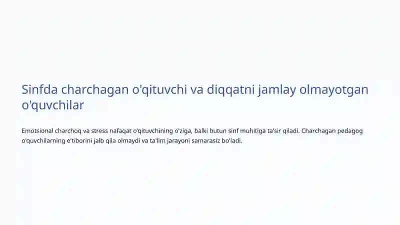 Ta'limda psixologik muammolar: Ta'lim sifatini oshirish yo'llari 4