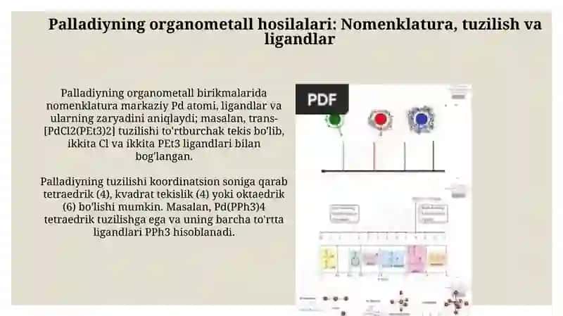 O'tish Metallari Organometall Birikmalari 4