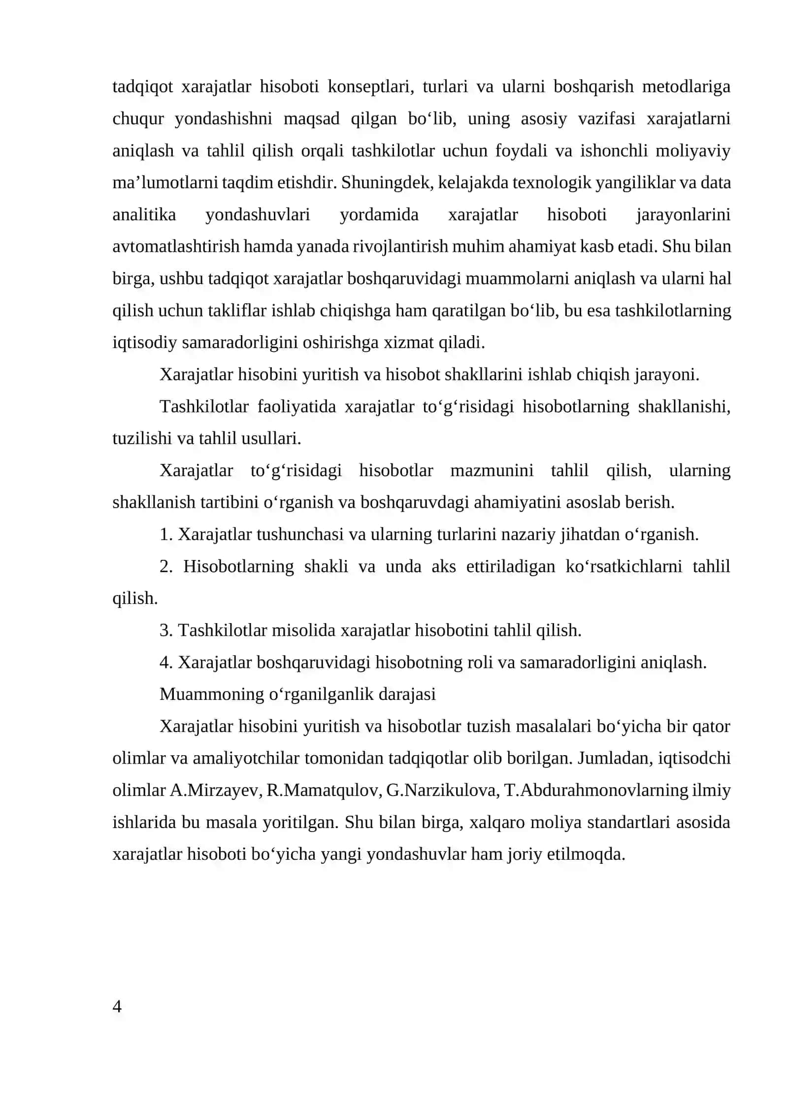 Xarajadlar togrisidagi hisobot 4