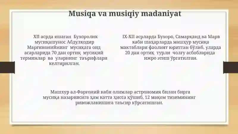 IX-XII asrlarda Madaniy Uyg'onish 4
