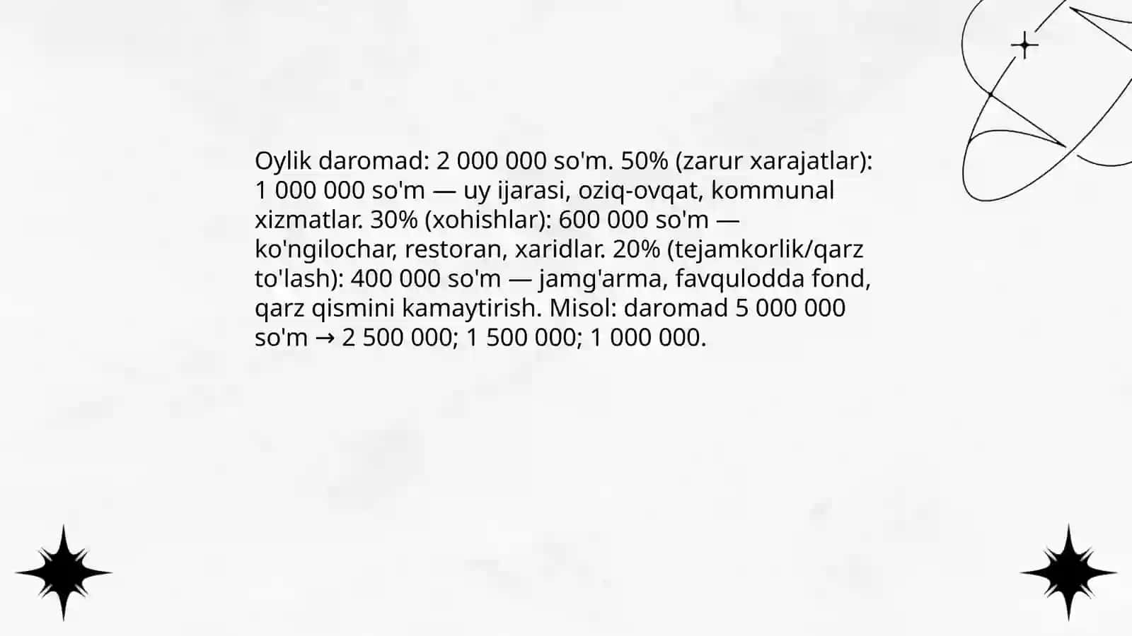 Sonlar orqali tejamkorlik 4