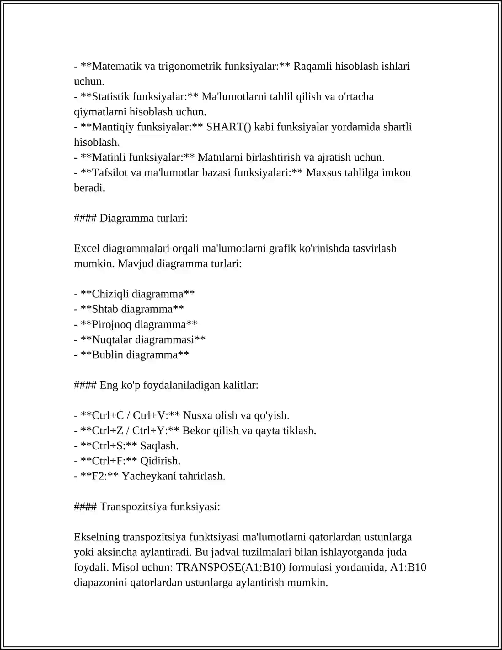 BIZNESDA QOʻLLANILADIGAN AMALIY DASTURLAR 4