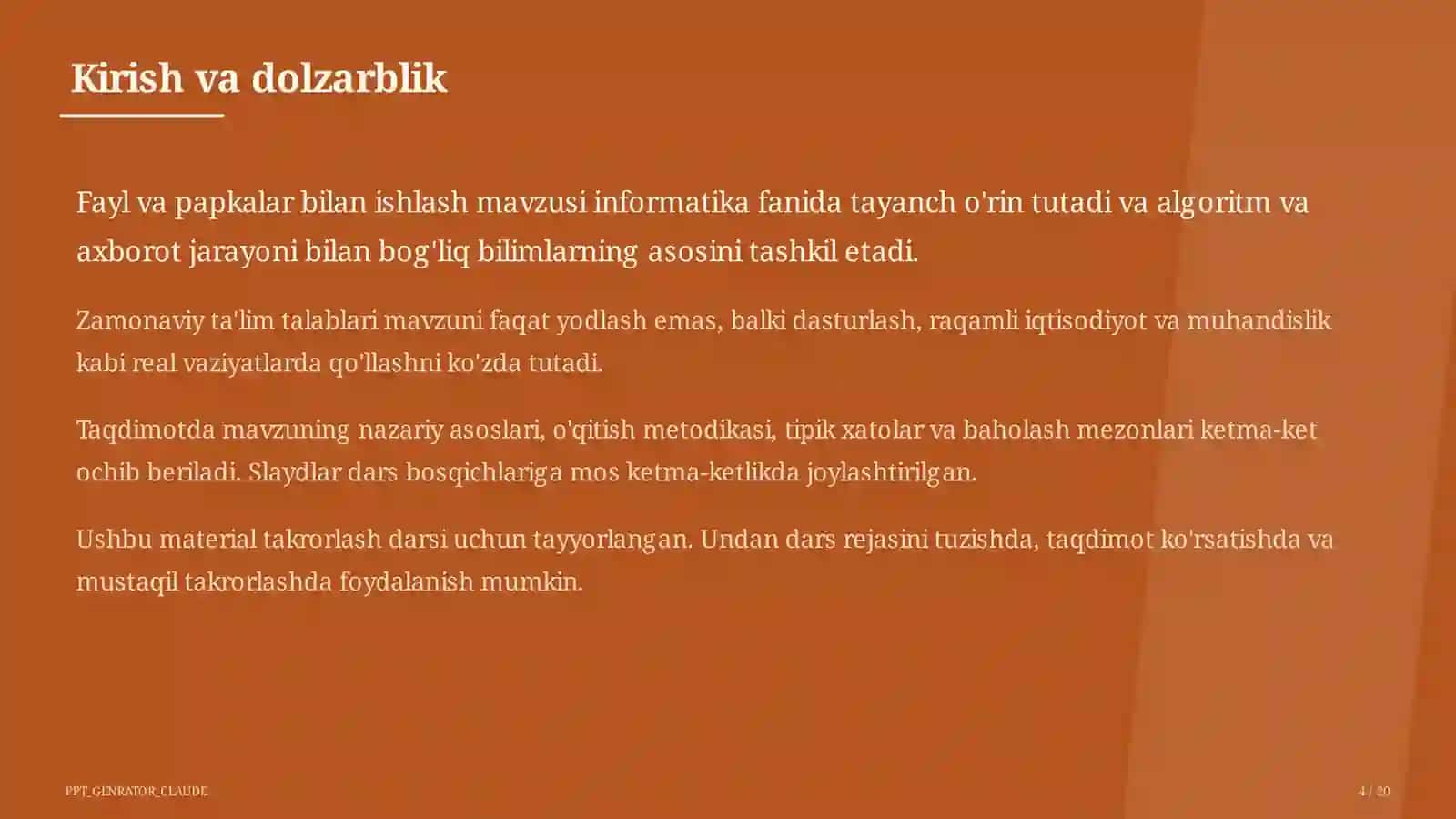 Fayl va papkalar bilan ishlash (5-sinf) 4