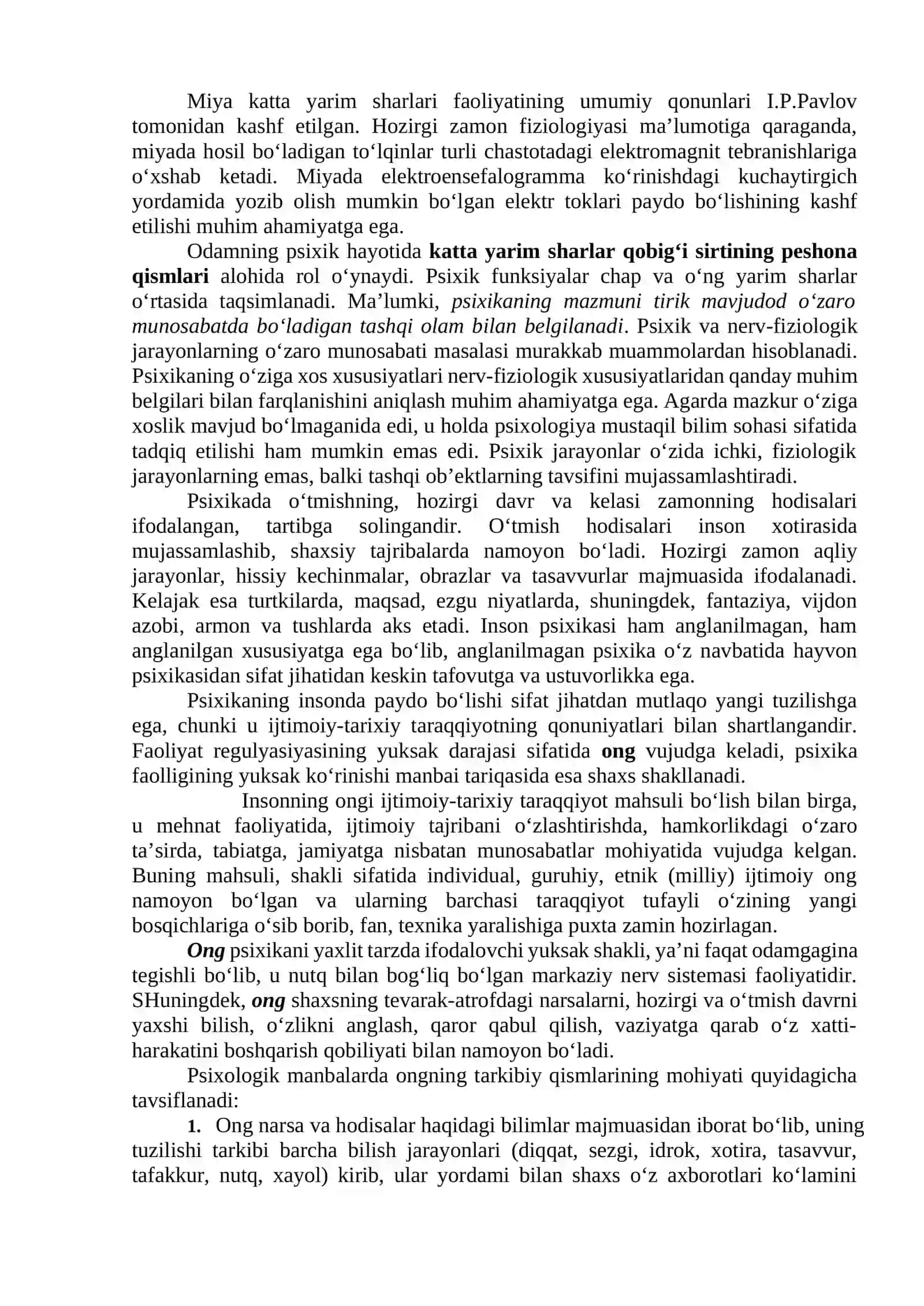 Psixika va ong 4