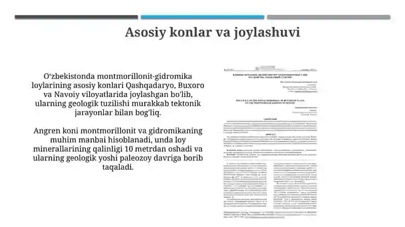 Montmorillonit - Gidroslyudali Gillar va Konlari 4
