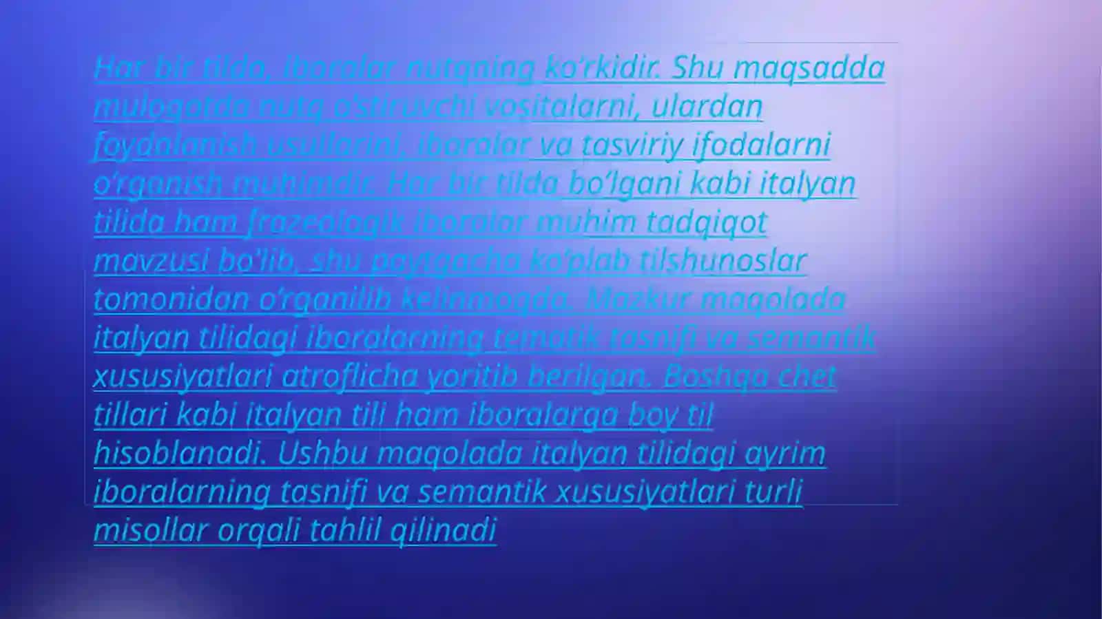 Iboralarning uslubiy xususiyatlari 4