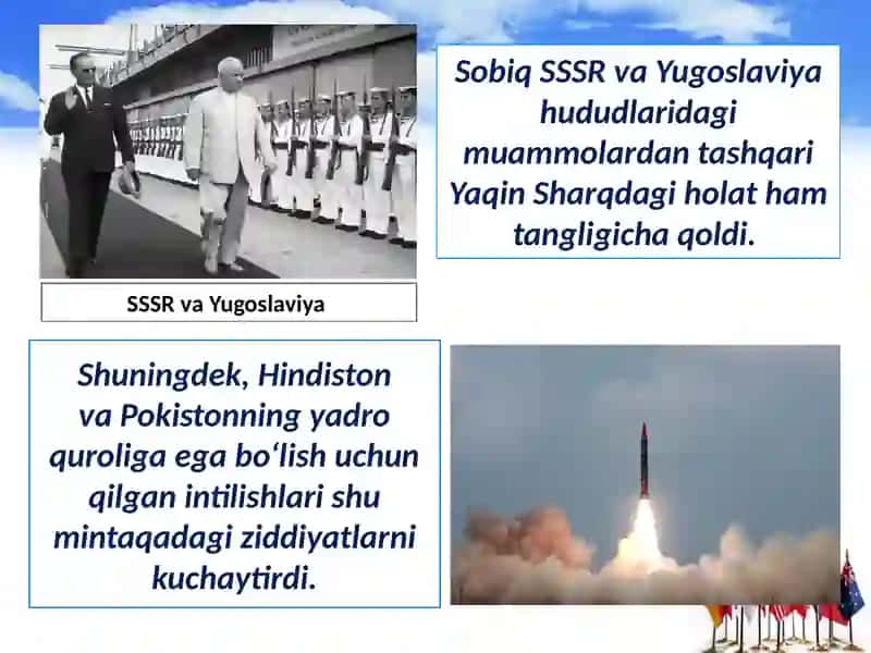 XX asr oxiri – xxi asr boshlarida xalqaro munosabatlar 4