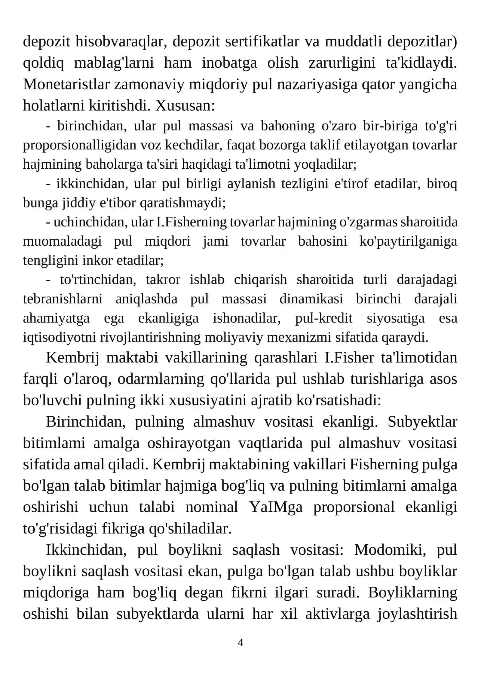 Pul va inflyatsiya 4